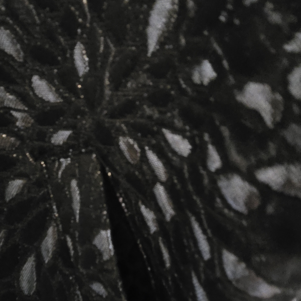 Ruby Rd. Black Metallic Floral-Print Zip Jacket - Picture 5 of 6